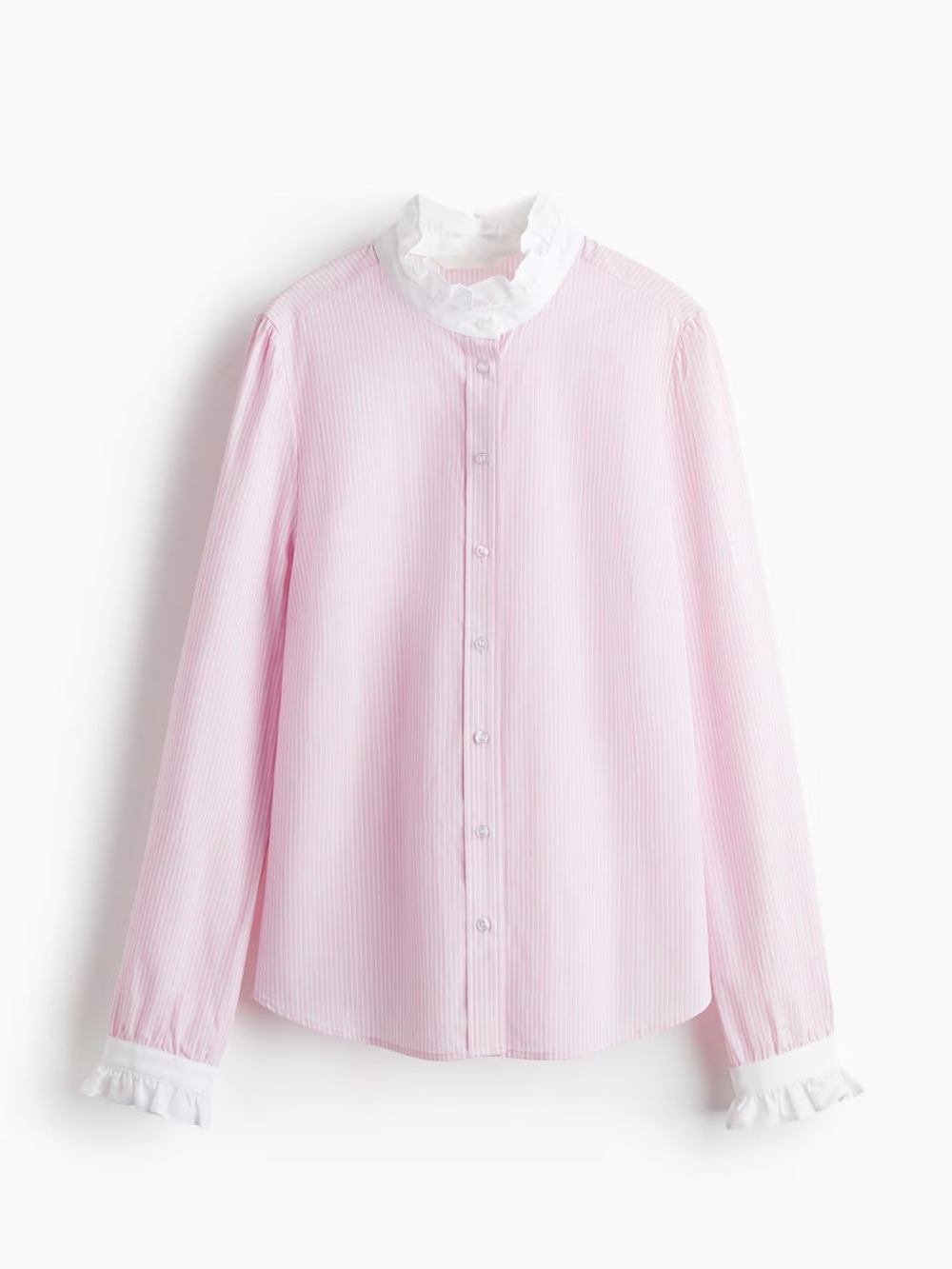 H&M Blouse with Ruffled Collar